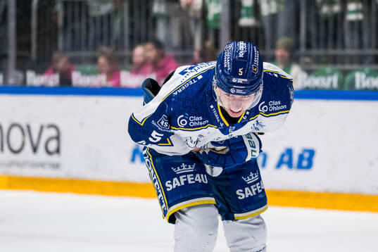 Leksands Andro Kaderli har ont