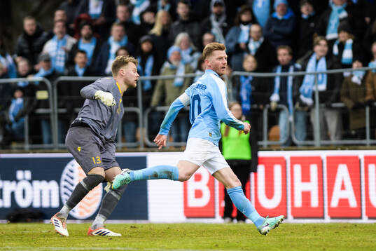 Malmö FFs Anders Christiansen reagerar