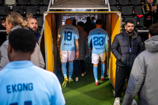 Malmö FFs Pontus Jansson och Noah Åstrand John deppar