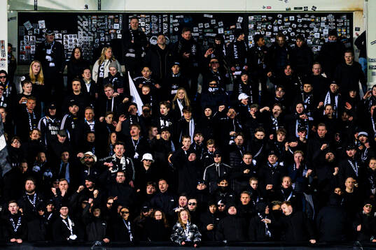 Spectators in the stands