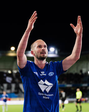 Eirik Hestad of Molde celebrates