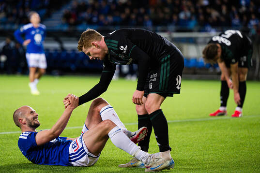 Eirik Hestad of Molde and Aslak Fonn Witry of Rosenborg