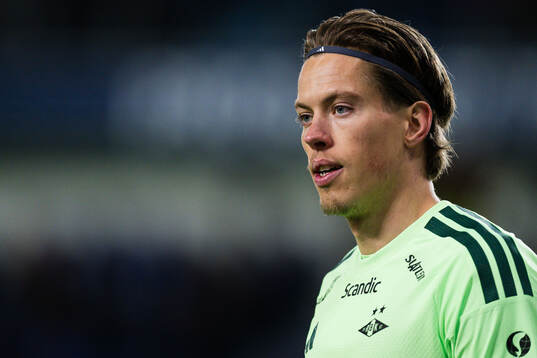 Goalkeeper Leopold Wahlstedt of Rosenborg