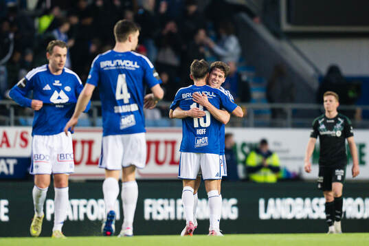 Emil Breivik of Molde celebrates