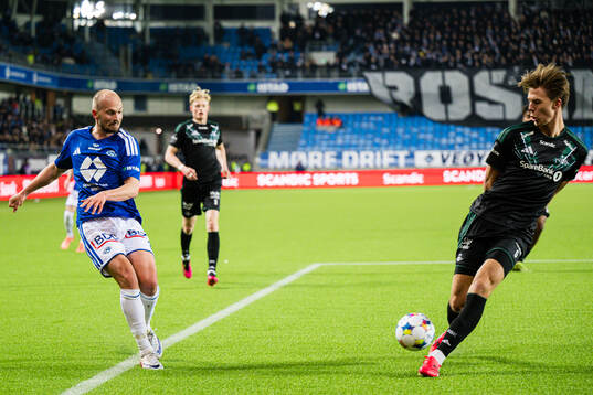 Eirik Hestad of Molde and Håkon Volden of Rosenborg