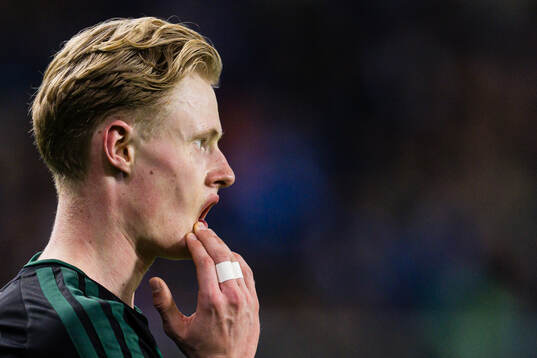 Tobias Dahl of Rosenborg looks dejected