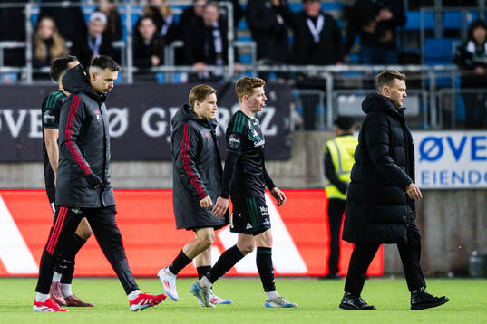Ole Selnæs and head coach Alfred Johansson of Rosenborg