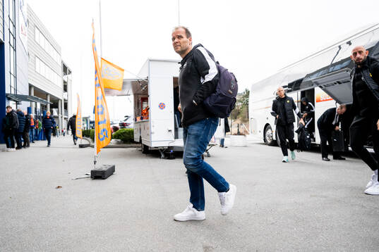 Hans Erik Ødegaard, head coach of Lillestrøm, arrives