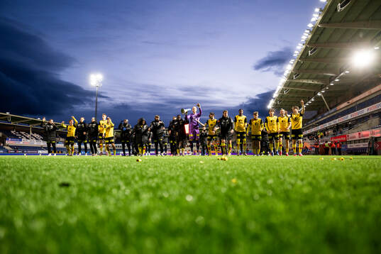 Players of Lillestrøm celebrate