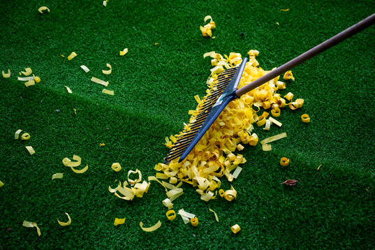 Yellow confetti