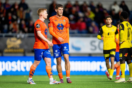 Kristoffer Nessø and Emil Engqvist of Aalesund