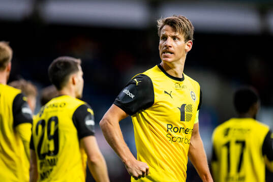 Thomas Lehne Olsen of Lillestrøm celebrates