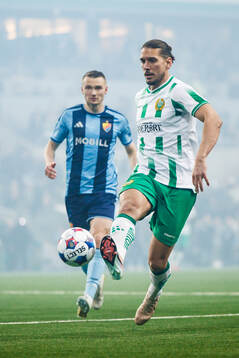 Djurgårdens Piotr Johansson och Hammarbys Hammarbys Nikola