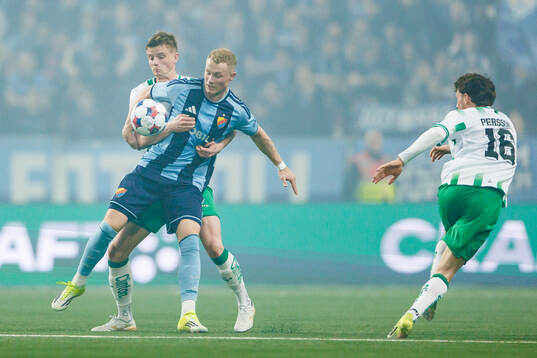 Hammarbys Frederik Winther och Djurgårdens Kristian Lien