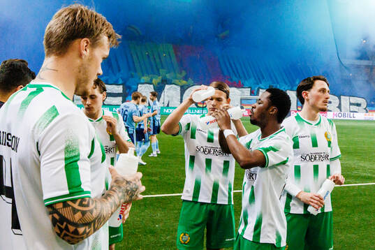 Hammarbys Victor Eriksson, Ibrahima Breze Fofana, Frank