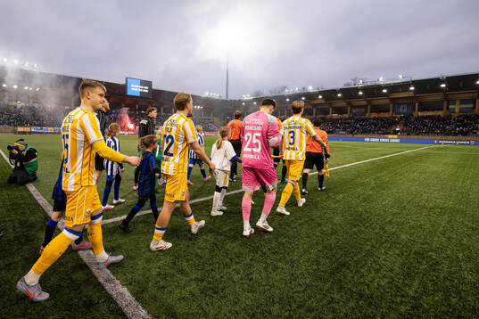 IFK Göteborgs spelare i en lineup
