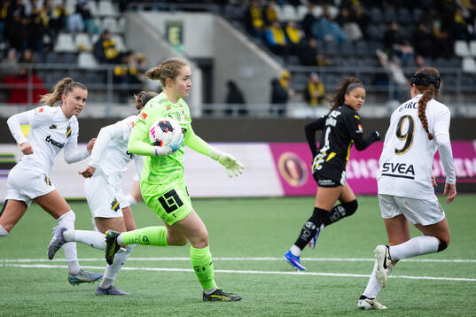 Häckens målvakt Fanney Birkisdottir