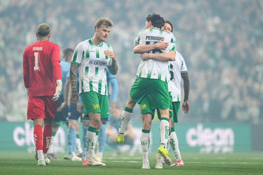 Hammarbys Noah Persson och Frederik Winther jublar