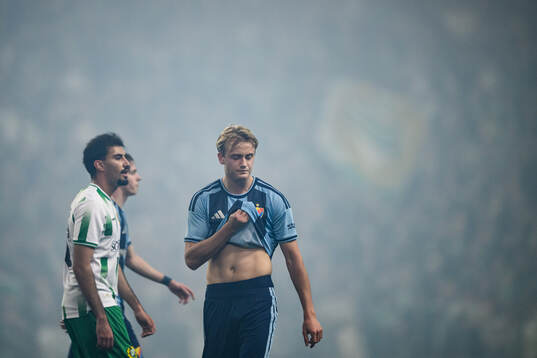 Djurgårdens Oskar Fallenius deppar