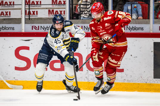 Södertäljes Sebastian Dyk och Kalmars Eric Norin