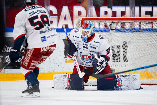 Oskarshamns målvakt Emil Vuorio