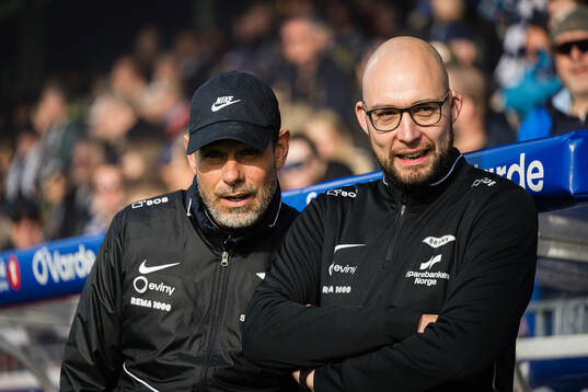 Head coach Freyr Alexandersson of Brann and assistant coach