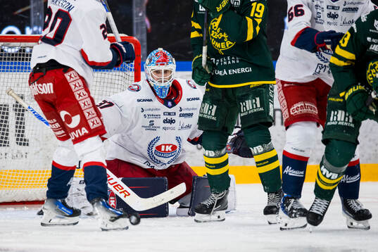 Oskarshamns målvakt Emil Vuorio