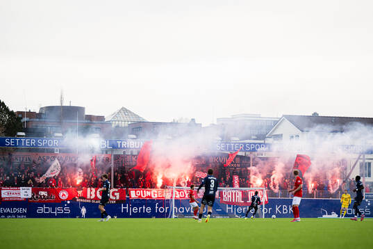 Spectators in the stands