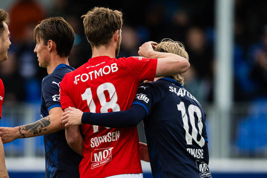 Jacob Sørensen of Brann and Heine Gikling Bruseth of