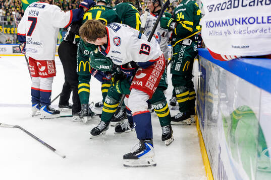 Björklövens Gustaf Kangas och Oskarshamns Joel Svensson