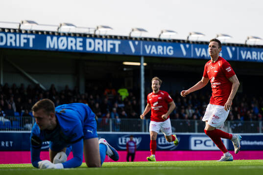 Joachim Soltvedt of Brann celebrates
