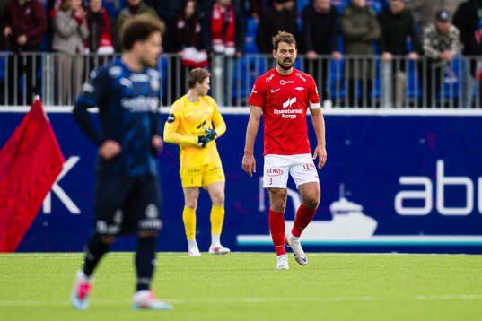 Fredrik Pallesen Knudsen of Brann looks dejected