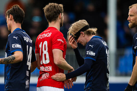 Jacob Sørensen of Brann and Heine Gikling Bruseth of