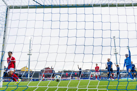 Noah Holm of Brann scores a disallowed goal