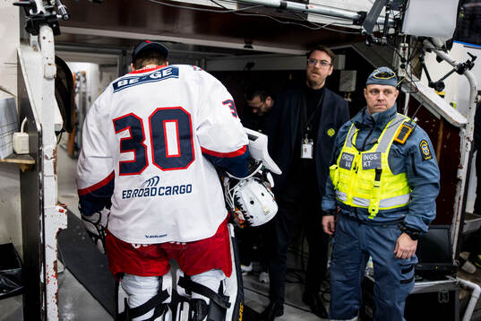 Oskarshamns målvakt Simon Folkesson