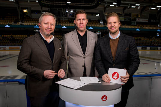 TV4 kommentatorerna Fredrik Söderström Per Svartvadet och