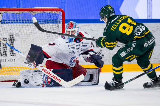 Oskarshamns målvakt Emil Vuorio