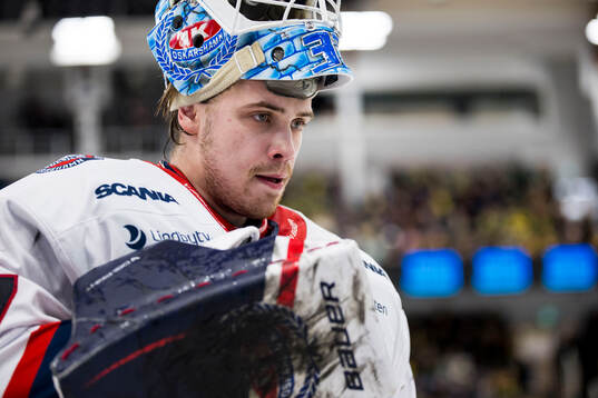 Oskarshamns målvakt Emil Vuorio