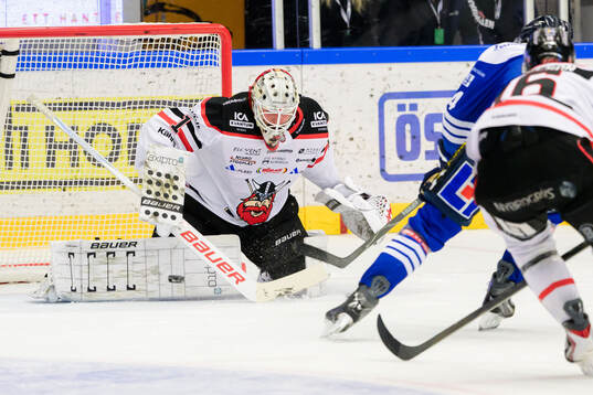 Nybro Vikings målvakt Tex Williamsson