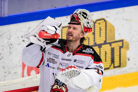Nybro Vikings målvakt Tex Williamsson