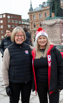 Klubbchef Helene Ersson och Annelie Nordin