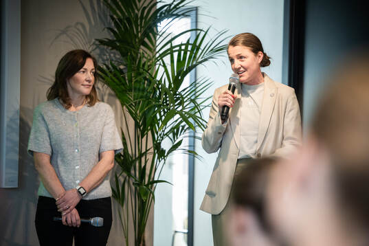 Jenny Hermansson, generalsekreterare EFD, och Kirsten van