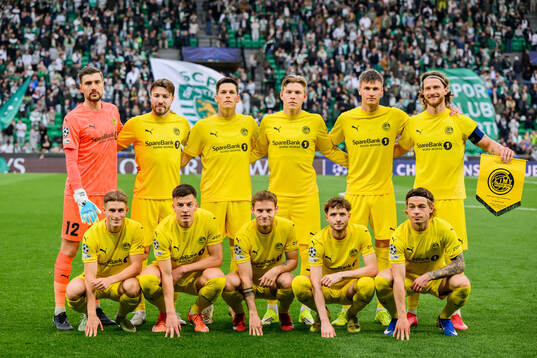 The starting eleven of Bodø/Glimt, from the top left;