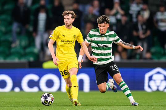 Håkon Evjen of Bodø/Glimt and Maximiliano Araújo of