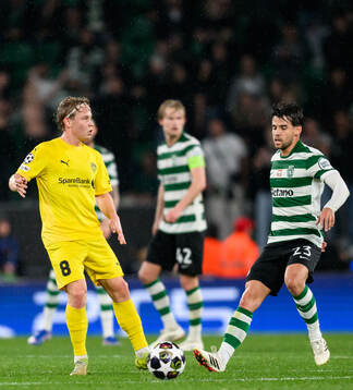 Sondre Auklend of Bodø/Glimt and Daniel Bragança of