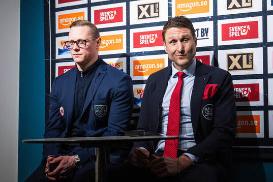 Djurgårdens tränare Robert Kimby och Malmö Redhawks