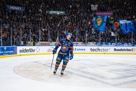 Djurgårdens Charles Hudon jublar