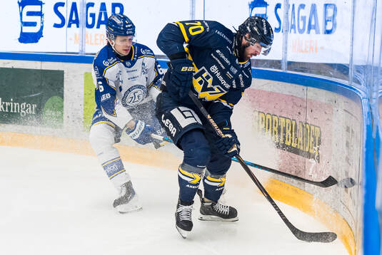 Leksands Alexander Lundqvist och HV71s Lukas Rousek