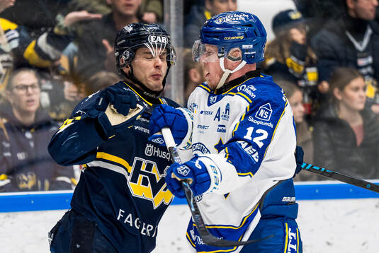HV71s Nikola Pasic och Leksands Kalle Östman