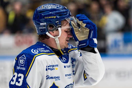 Leksands Olle Strandell deppar